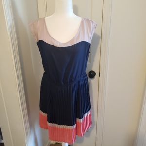 AMERICAN EAGLE OUTFITTERS pink blue dress MEDIUM